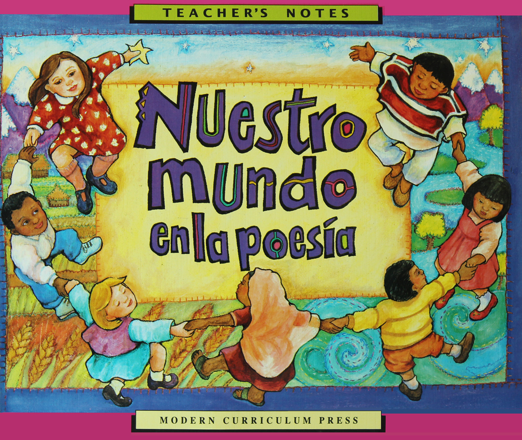 Cover design and art direction for a teacher's guide for a children's Spanish poetry reading series